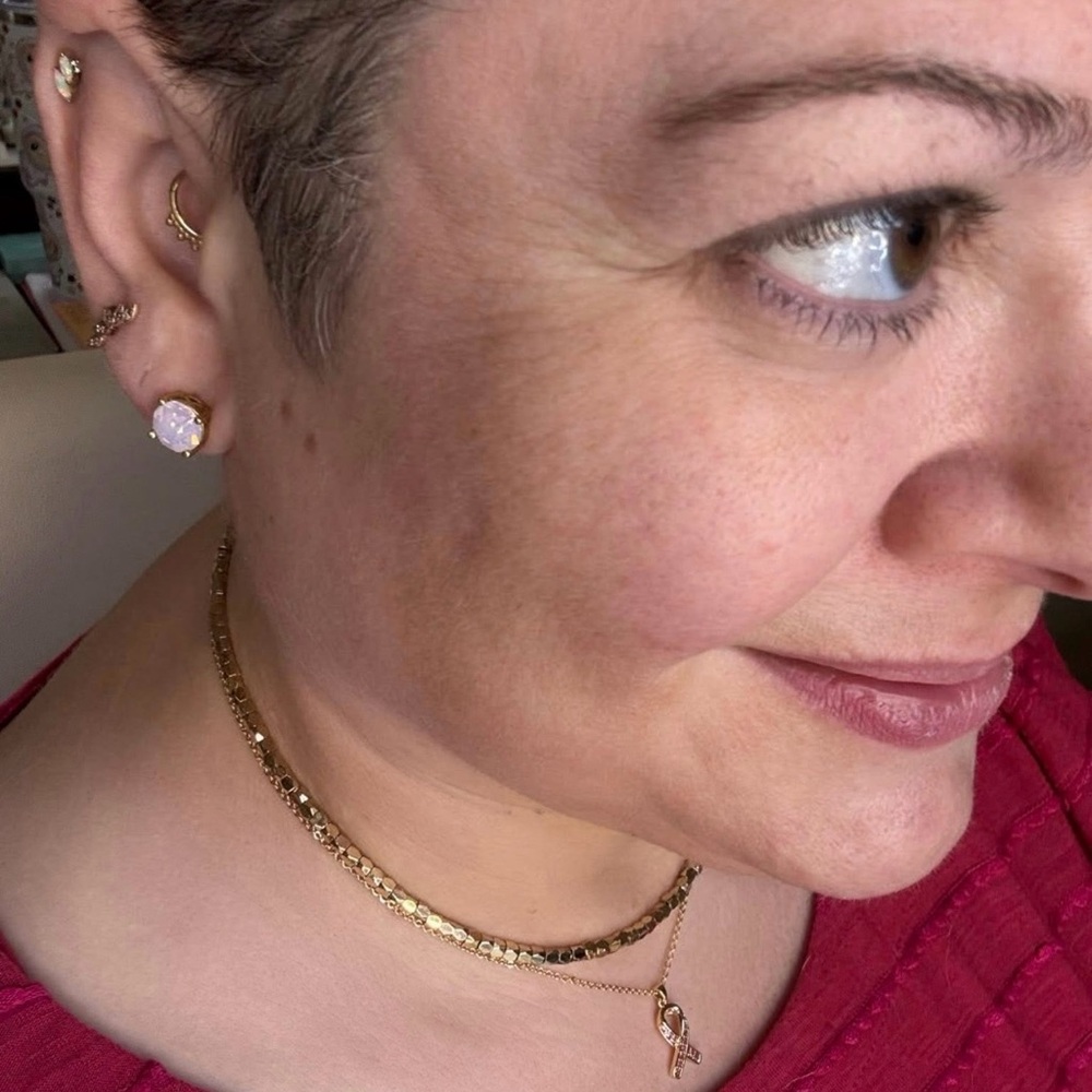Park Lane “Pink Opal” Impression Earrings! BNIB!! - Picture 3 of 13